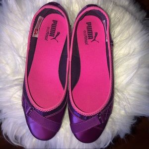 Puma Shoes - Puma Bixley Glamm Flats Purple & Pink Puma Shoes - Puma Bixley Glamm Flats Purple & Pink